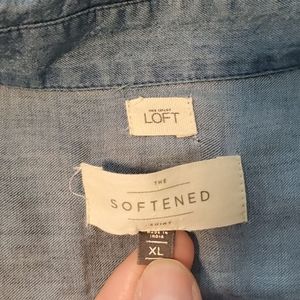 Tunic style chambray top